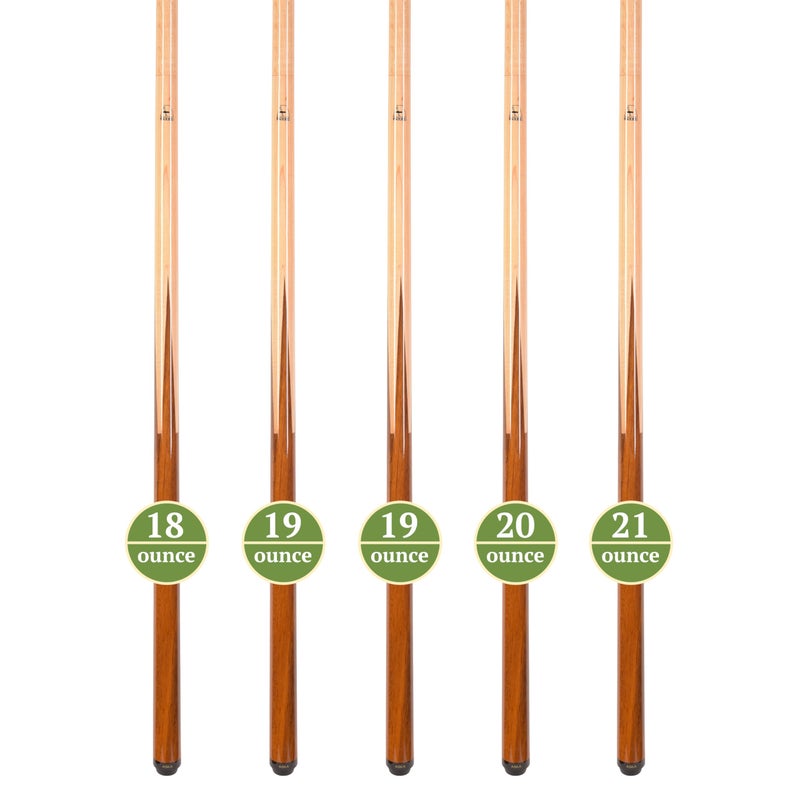 ASKA Set of 4 SP1 Malaswood Sneaky Pete Billiard Pool Cues, 58" Hard Rock Canadian Maple, 13mm Hard Le Pro Tip, Mixed Weights - Image 3